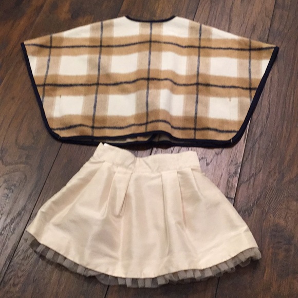 Janie and Jack 2-Piece Outfit:  Cape & Skirt - Picture 2 of 8